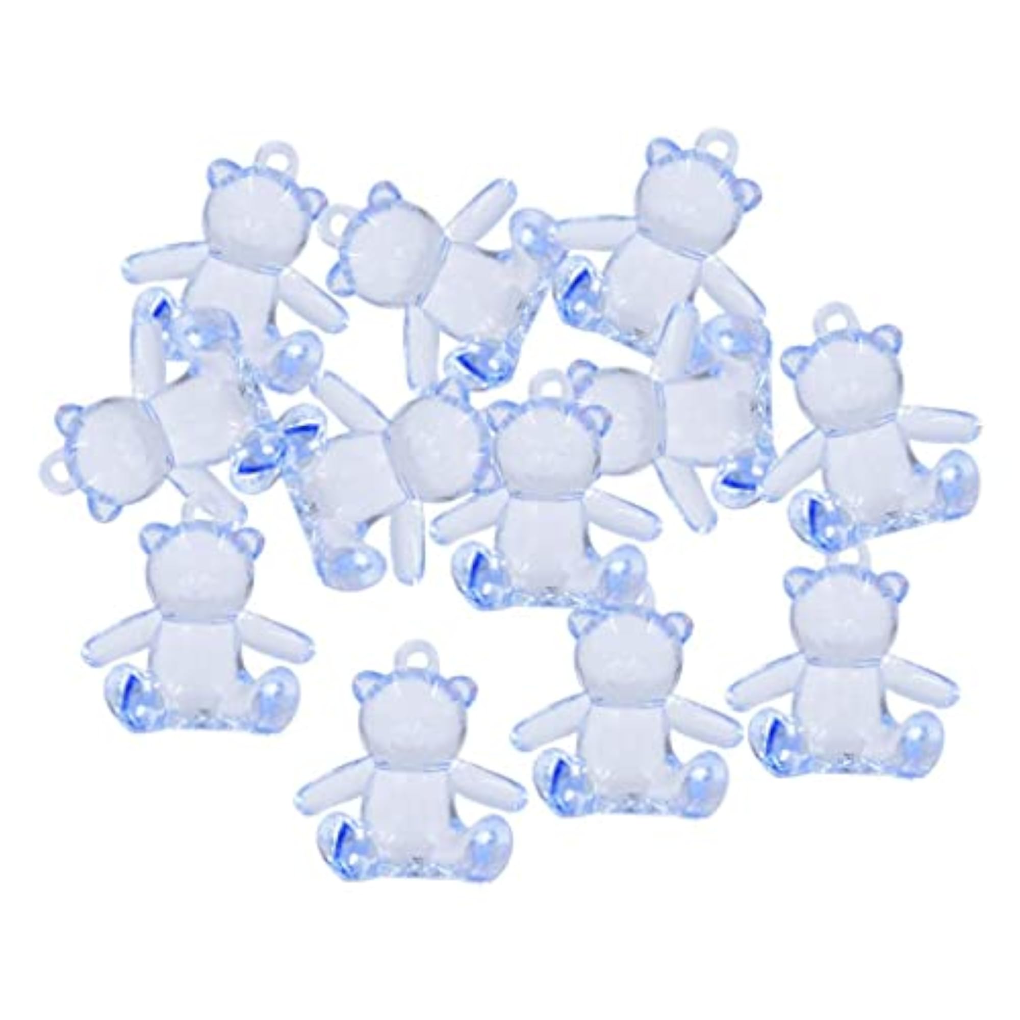 5x12x Acrylic Faceted Bear Pram Charms Beads