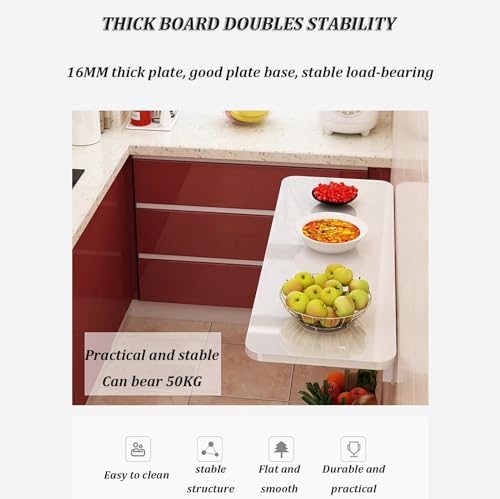 Bureau mural pliable pour petits espaces et table pliante murale
