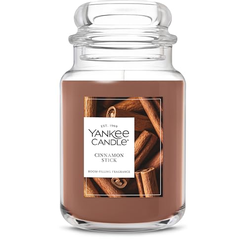 Yankee Candle Cinnamon Stick, Scented Candle, 22oz Large Jar with up to 150 Hour Burn Time, Giftable