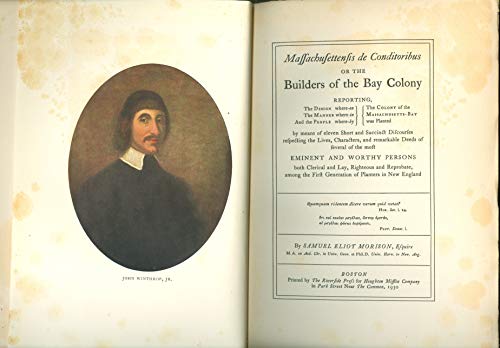 The Builders of the Bay Colony B00087VZM2 Book Cover