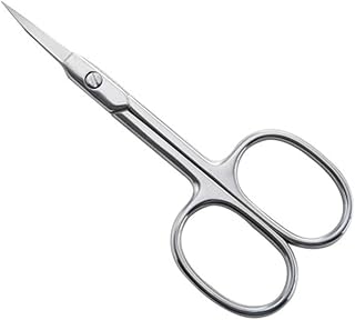 Tijeras de pestañas y cejas de acero inoxidab...