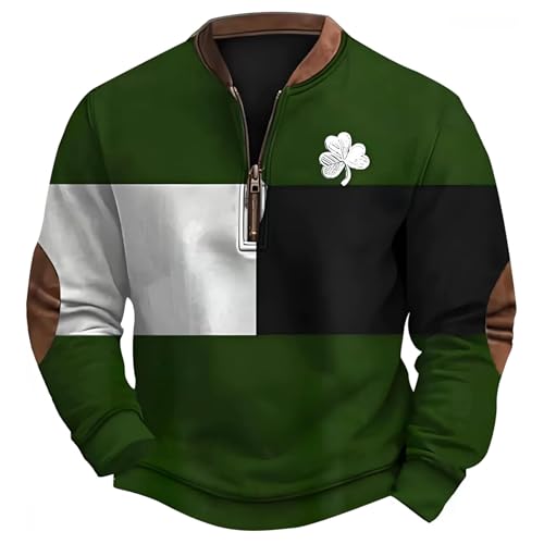 Sudadera 3D para hombre, con impresión digital, para deportes urbanos, verde, S