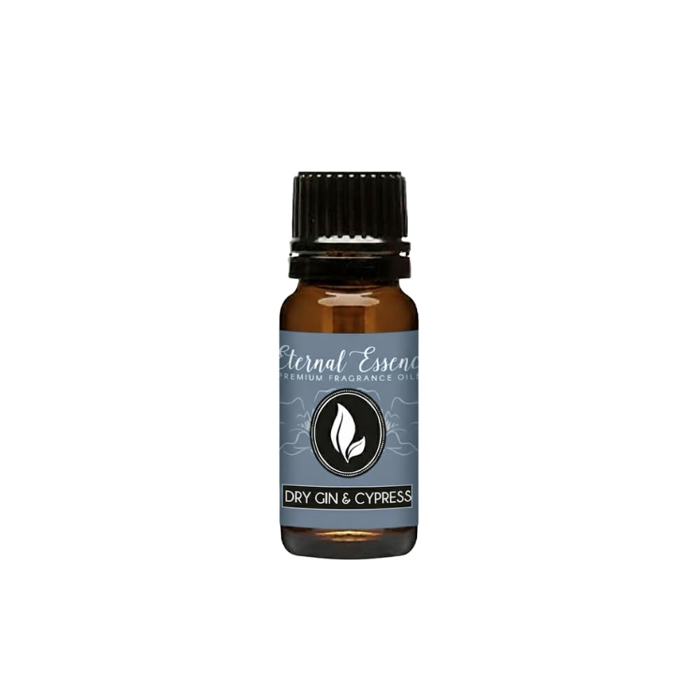 Eternal Essence Oils Dry Gin &amp; Cypress 10ml Fragrance Oil – Juniper, Chilled Gin, Citrus Zest &amp; Crushed Cypress – Crisp Botanical Woods &amp; Fresh Aromatic Blend