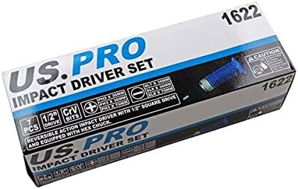 US PRO Tools 7pc Impact Driver Set Impact Screwdriver Set 1622