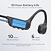 DOOGEE Bone Conduction Headphones IP68 Waterproof Swimming Headphones,10H Running Headphones Bluetooth 5.4 Open Earphones 32GB MP3 Dual Modes for Cycling,Underwater Swimming,Fitness (Black)