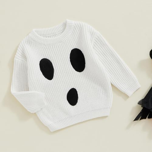 Image of Afunbaby Baby Girl Boy Knit Sweater Blouse Pullover Sweatshirt Warm Crewneck Long Sleeve Tops for Infant Toddler