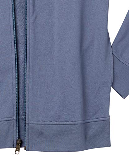 Amazon Essentials Men's Lightweight French Terry Full-Zip Mock Neck Sweatshirt, Indigo, Large #TOP4