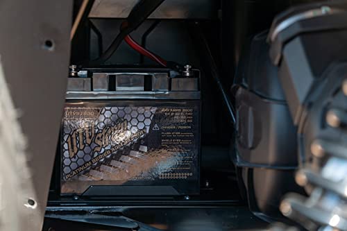 Can-Am Defender 2nd Battery Kit, UTV Stereo Second Battery Kit w/ 1200 ca AGM Battery, Mount, Isolator, Wires & Hardware