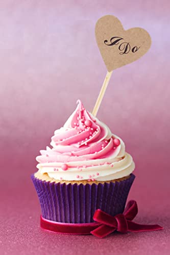 Jope 50Pcs Kraft Paper Wedding I Do Cupcake Topper Brown, Vintage Rustic Heart Picks For Decorations Bridal Shower Party (Chen) #TOP2