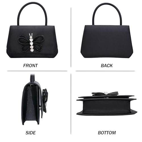 Image of Women's Evening Bag Bridal Party Clutch Purses Cocktail Prom Handbags with Patent Leather