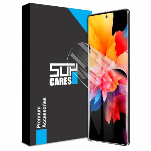 Image of SupCares TPU Unbreakable Membrane Screen Protector for iQOO Z7 Pro and Vivo T2 Pro (6.78 Inch) With Easy Self Installation Kit | Fingerprint Working | Edge to Edge Coverage