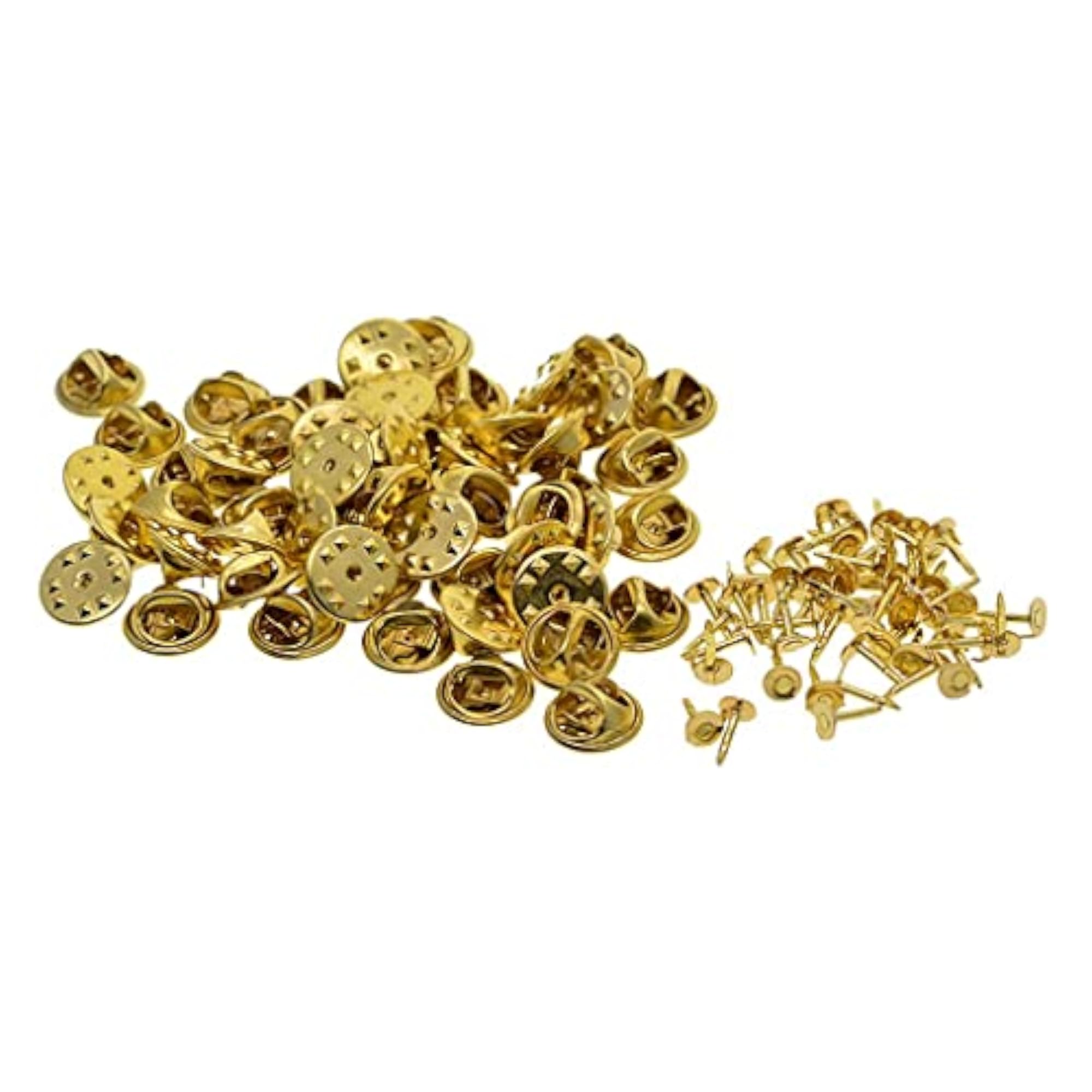 Metal Tie Back Lapel Pins, 4x50 Sets