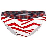 Culottes pour femme douces et extensibles Fond imprimé zèbre rouge et blanc S-XXL, Multicolore, L