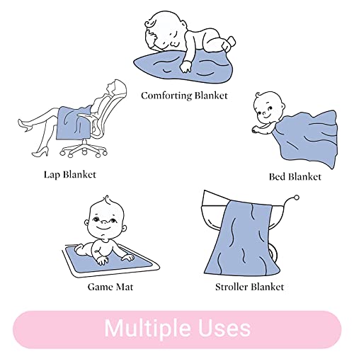 Dinosaur Baby Blankets For Girls, Baby Girl Receiving Blankets Dino Toddler Blankets For Girls Baby Girl Blankets, Soft Baby Quilt Crib Blanket For Girls, Reversible, Pink, 40 * 30 Inches #TOP5