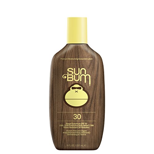 Sun Bum Original Moisturizing Sunscreen Lotion, 8 oz Bottle, 1 Count, Broad Specturm UVA/UVB Protection, Hypoallergenic, Paraben Free, Gluten Free, Vegan