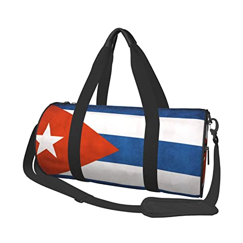 Cuban Flag Duffel Tote for Men and Women Backpacking Travel and Storage Shoulder Bag2