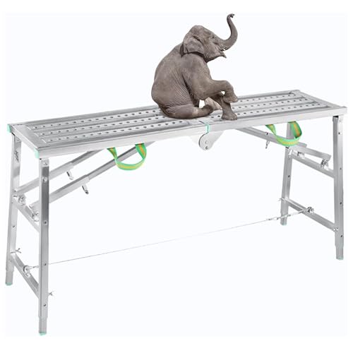 Tour d'échafaudage pliable polyvalente à hauteur réglable 660 LB