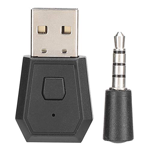 fasient1 Mini USB 4.0 Bluetooth Adapter/Dongle Receiver and Transmitters with 3.5mm Plug for PS4 for Xbox Game Console Bluetooth Headset