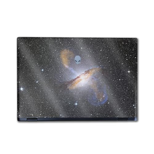 Image of Glossy Glitter Laptop Skin Compatible with Alienware M16 R2 (2024) - Centaurus - Premium 3M Vinyl Protective Wrap Decal Cover - Easy to Apply | Crafted in The USA by MightySkins