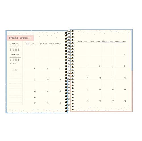 Agenda Planner 2020 Tilibra Soho Xadrez Azul 17,7X24cm 80Fl