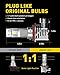 AUXITO H11 LED Headlight Bulbs 12000lm Per Set 6500K Cool White for High Beam or Low Beam Wireless H8 H9 LED Bulb, Pack of 2
