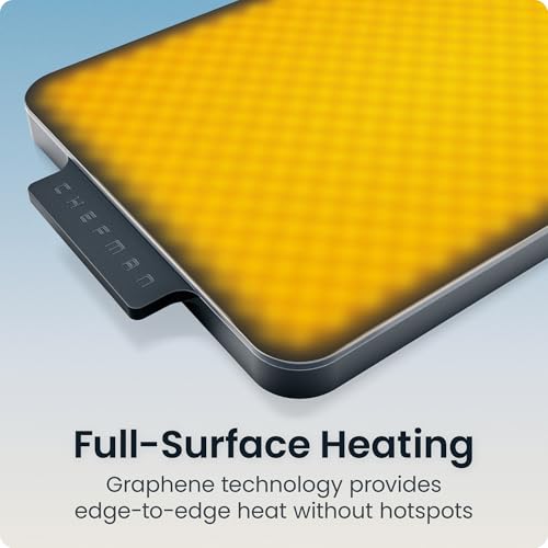 Image of Chefman Everything Warmer Electric Warming Tray, 20 inch x 16 inch Modular Expanding Design, Graphene Full-Surface Heating, Food Warming Mat for Parties, Gatherings & Daily Use, Two Tempered Glass Panels