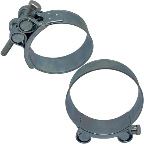 Abrazadera de escape Lumonic de 74-79mm para vehículos de construcción, pack de 10 4