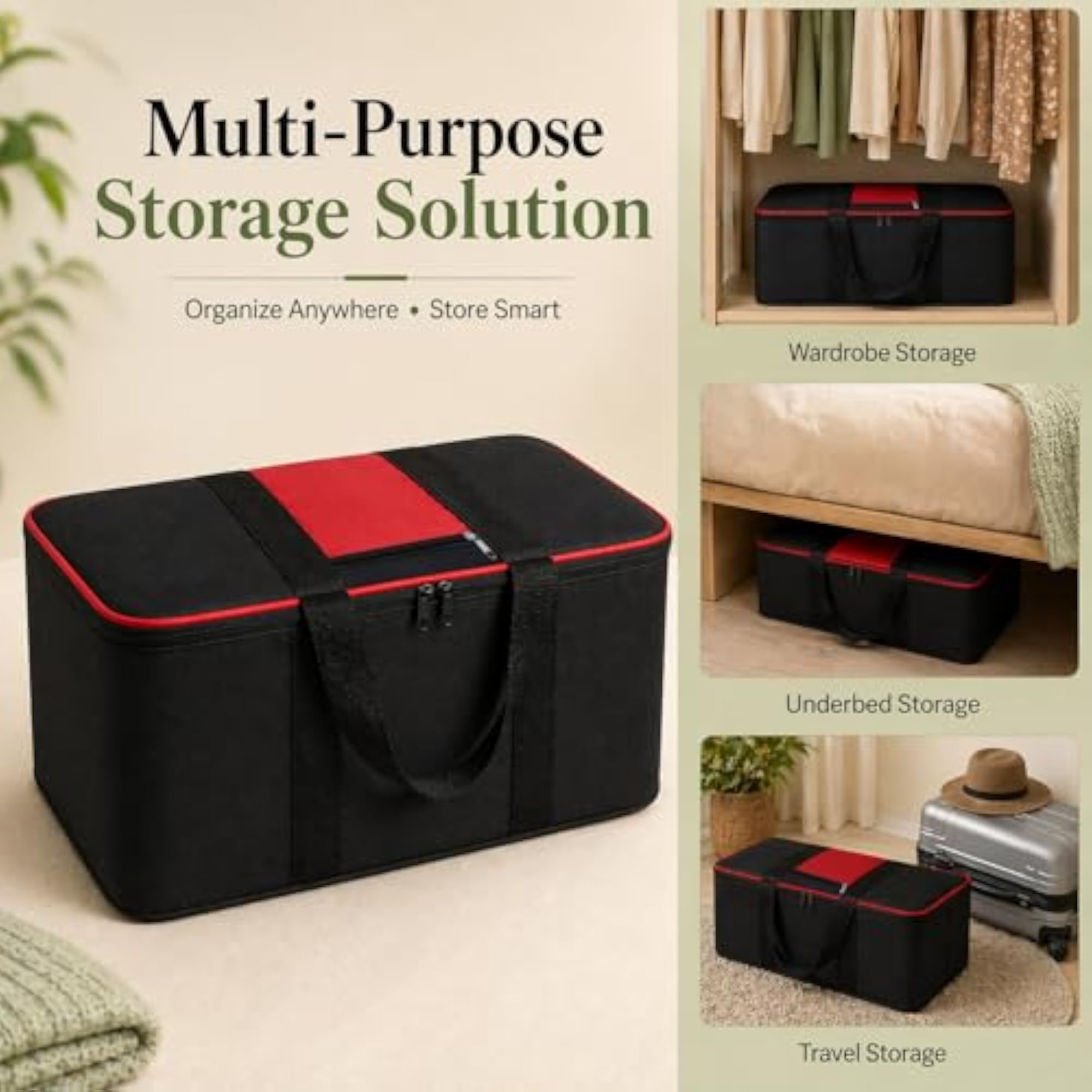 Underbed Storage Bags for Clothes, Pack of 4
