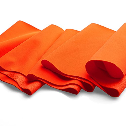 Softshell - Tela impermeable, transpirable y resistente al viento - 17 colores - Por metro (néon naranja)