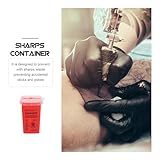 COHEALI Red Sharps Disposal Container Small Bin for Safe Needle and Blade Collection Portable Sharps Box for Clinic Home and Travel Use - Image 5