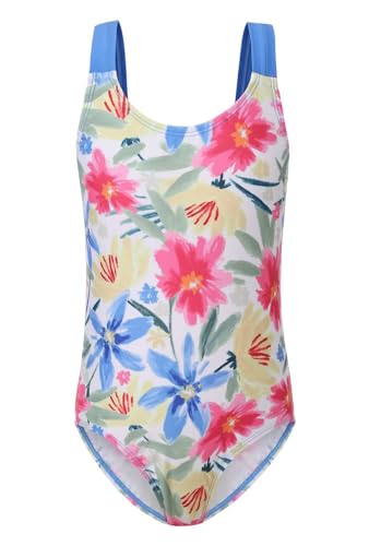 Image of Girls One Piece Swimsuits Tie Dye Bathing Suit for Girls Hawaiian Swimwear 3-16 Years
