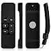 Apple TV 4K (5th Gen) Remote Control Case, Fosmon Open Logo Flexible Silicone Cover Lightweight Gel Rubber Case for Apple TV 4K 5th Generation / Apple TV 4th Generation Siri Remote Controller (Black)