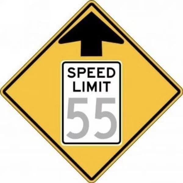 SEMICUSTOM SPEED LIMIT SIGN SPEED, Mfr: FRW53530HP-A