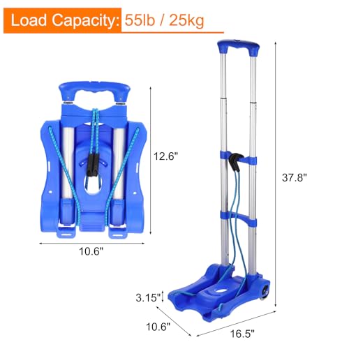 Carretilla Plegable de Mano 55 lb Azul miniatura 2