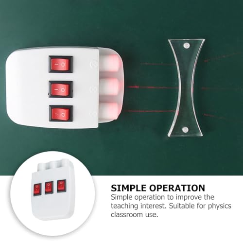 Image of Baluue Three-Way Semiconductor Light Source Apparatus 4.13x2.76x2.36In - Reflection Diffraction Refraction - for Physics Optics Experiments Lab Classroom Teaching for Students Educators