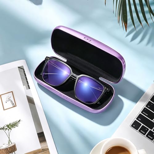 Image of Hifot Metal Eyeglass Case Hard Shell, Aluminum Spectacles Box Sunglasses Case for Men Women, Reading Glasses Holder