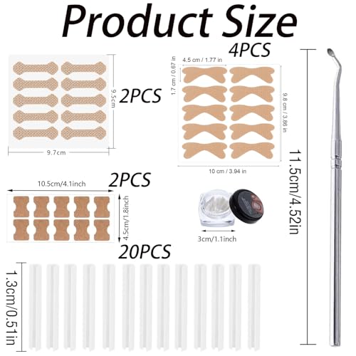 Image of 101 /102pcs Ingrown Toe Nail Remover, Toenail Corrector Strips and Ingrown Toenail Correction Tool, for Daily Nail Care and Post-Exercise Maintenance (101 PCS Brown)