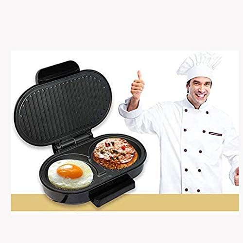 Electric Skillets 2 In 1 Electric Hot Pot Pan Electric Grill Smokeless Barbecue Pot