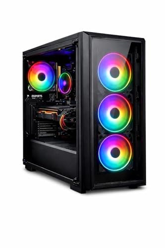 Image of KRYNORCXY Desktop Computer PC Set | Core i5 Processor | 16GB RAM | 512GB SSD | HD Graphics 2000 | RGB 4 Fan Cabinet | 19 Inch LED Monitor | RGB Keyboard Mouse | WiFi | Windows 10 Pro