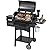 VEVOR Smoker Grill, Portable Wood Pellet Grill with Cart, 8 IN 1 BBQ Grill with PID Temperature Control & Meat Probe for Outdoor Cooking, Barbecue Camping, Picnic, 580 sq, Patio and Backyard, Black