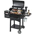 VEVOR Smoker Grill, Portable Wood Pellet Grill with Cart, 8 IN 1 BBQ Grill with PID Temperature Control & Meat Probe for Outdoor Cooking, Barbecue Camping, Picnic, 580 sq, Patio and Backyard, Black