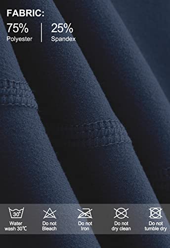 Mrignt Capri Leggings For Women, Knee Length Capris Leggings For Casual Yoga Exercise, Workout Capris With Pockets Navy #TOP3