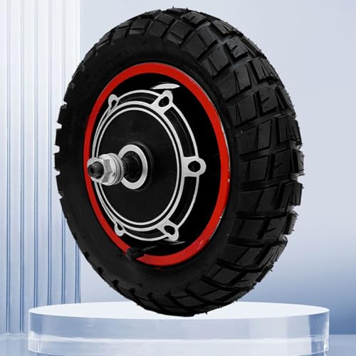 Alomejor Motor de cubo de 25 cm, cubo de scooter elétrico de 48 V 800 W com pneu de borracha infláve