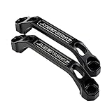 Agency 6 - Billet Grab Handle (Pair) - Universal Fitment for Offroad and Overland Vehicles - Roof Racks - Made in The USA - Stainless Steel Hardware Included (Black)