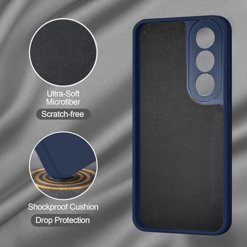Image of SBMS Silicone Back Cover Case for Oppo K13x 5G | Soft Micro-Fibre Lining Inside | Camera Protection Bump | Shockproof Back Cover Case for Oppo K13x 5G (Blue)