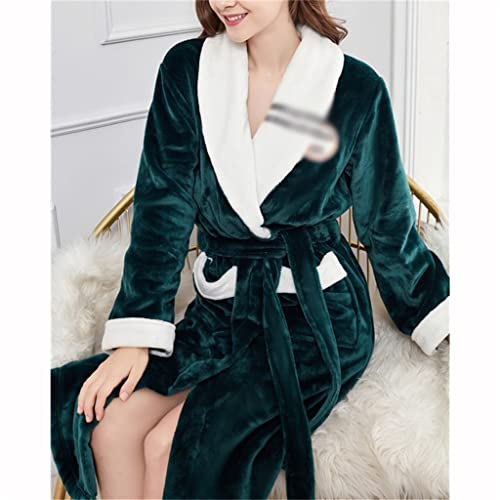 Pyjama en flanelle contre le froid : peignoir kimono épais pour femmes - 3