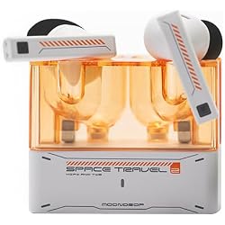 Moondrop Space Travel 2 HiFi Noise-Canceling TWS Wireless Earphone Bluetooth 6.0 ANC Low-Latency Game Mode SBC/AAC (White)