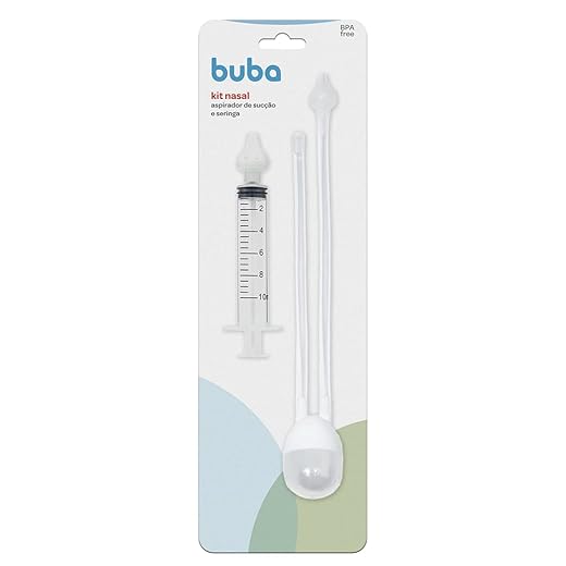 Buba Kit Aspirador Nasal De Sucção E Seringa
