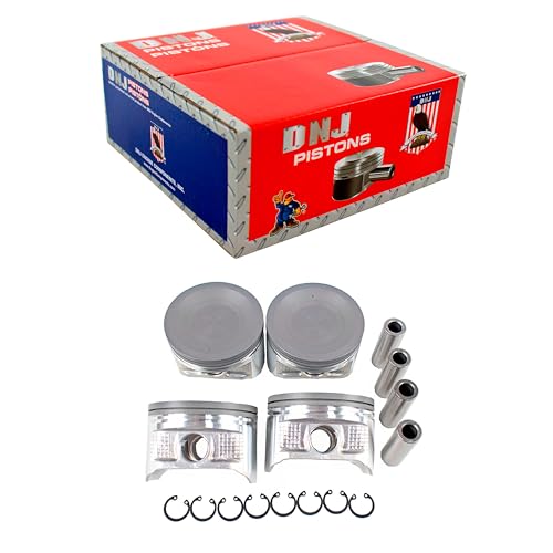 DNJ P625 Piston Set Standard for 1998-2004 Nissan Altima Frontier Xterra 2.4L L4 16V DOHC 2389cc