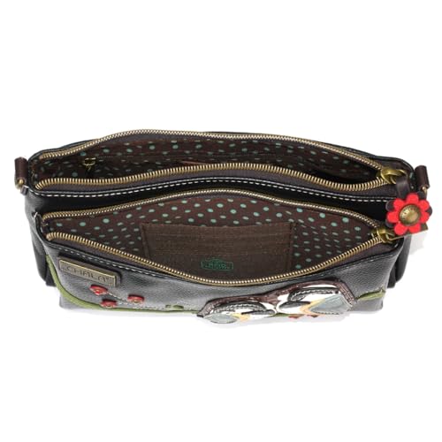 Image of CHALA RFID Protected Vegan Leather Deluxe Crossbody Bag with Adjustable Straps